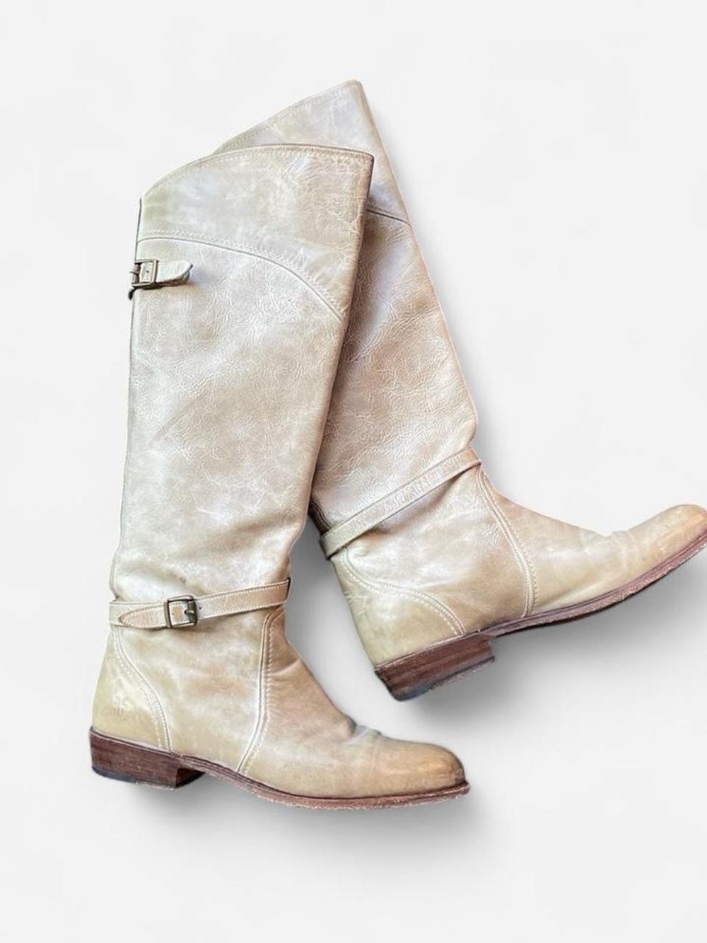 Frye Dorado Tan Leather Riding Boots US10
